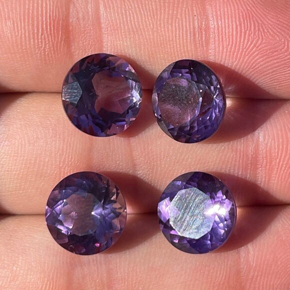 25.6 ct Parcel - Brazilian Amethyst - 12mm Round - Picture 3 of 3